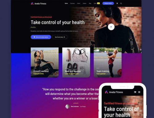 Avada Fitness Prebuilt Website